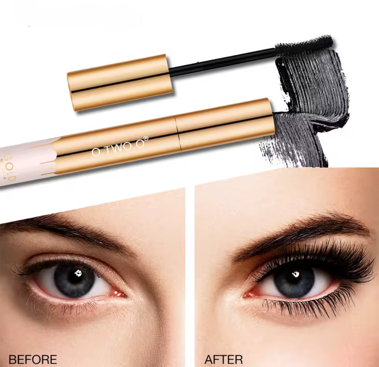 Luxe Pulse Gold Volume Mascara – Lengthening, Curling & Waterproof