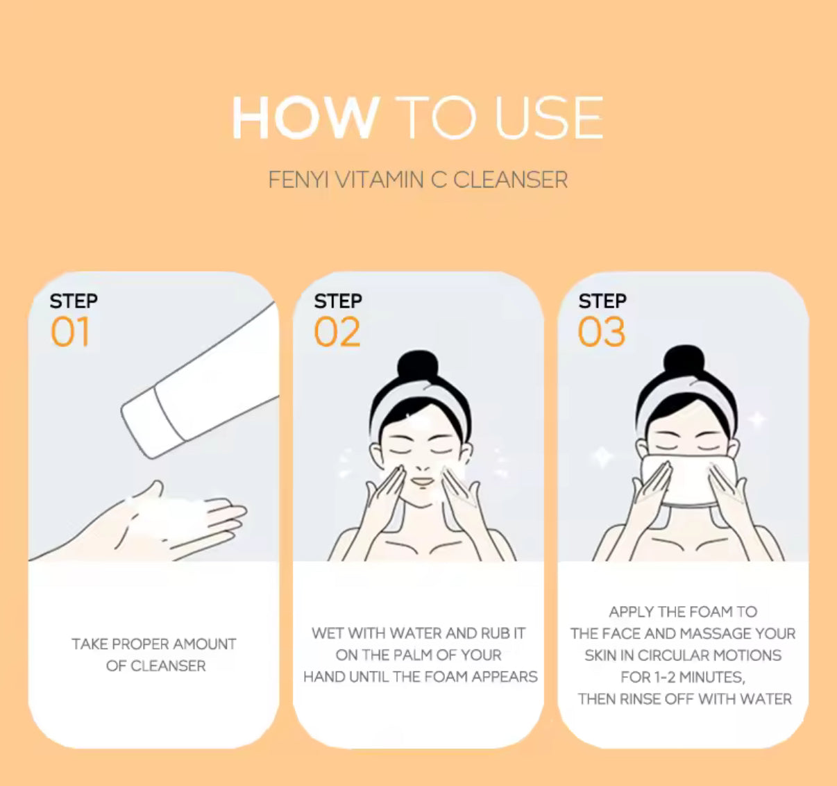 Vitamin C Foam Cleanser – Deep Cleansing & Brightening Face Wash
