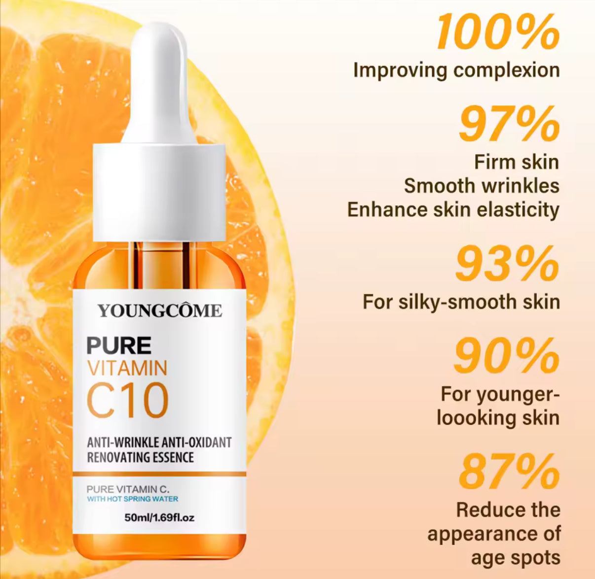 Vitamin C10 Brightening Serum – Anti-Wrinkle & Skin Repair Essence 30 ML