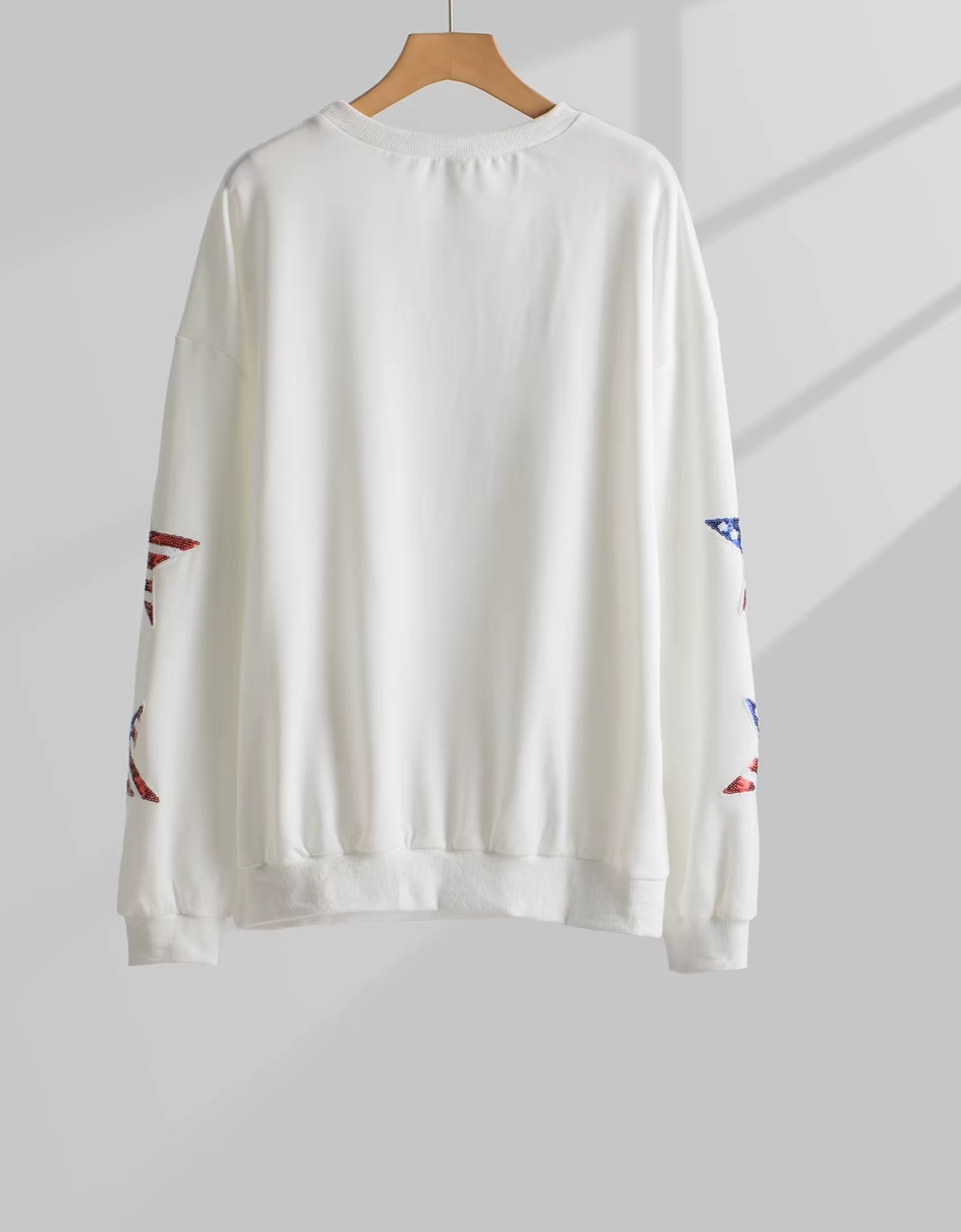 Star-Spangled Sparkle Sweatshirt – Independence Day Sequin Pullover