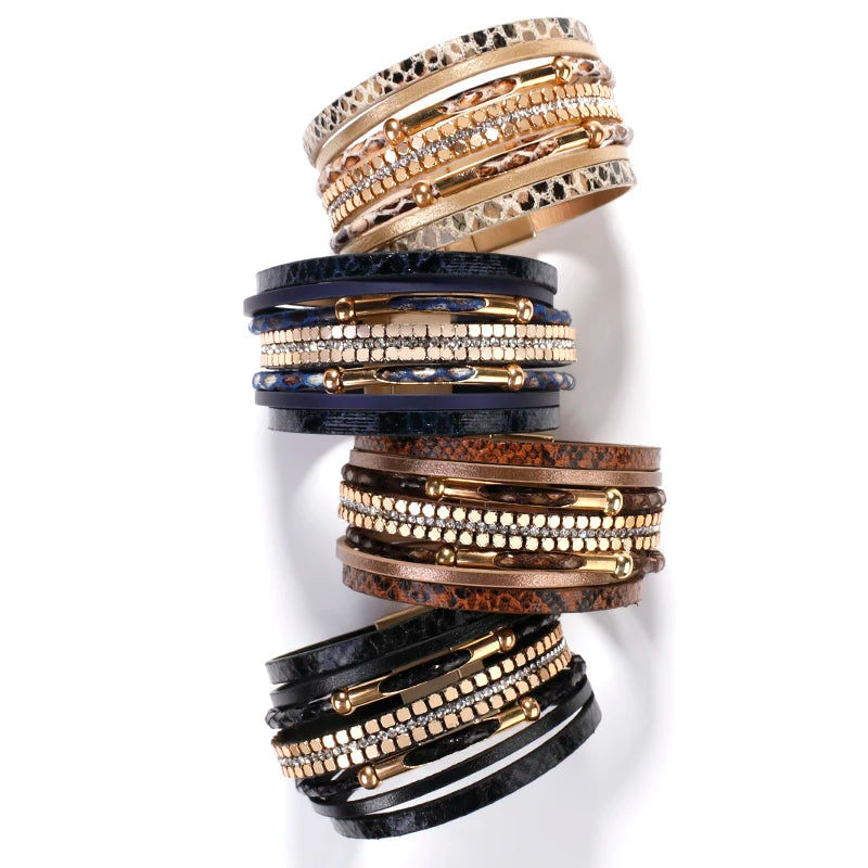 Serpent Style Magnetic Wrap Bracelet - Luxepulse