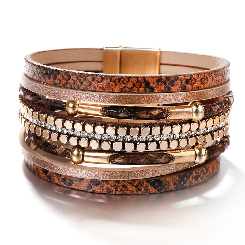 Serpent Style Magnetic Wrap Bracelet - Luxepulse