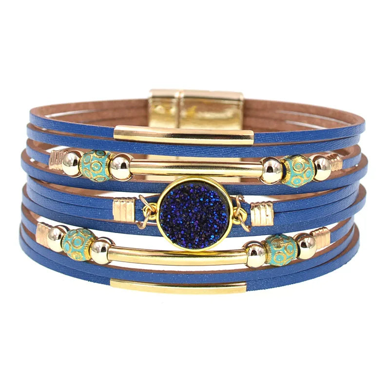 Fashionable Wrap Bracelet – Leather Jewelry for Women - Luxepulse