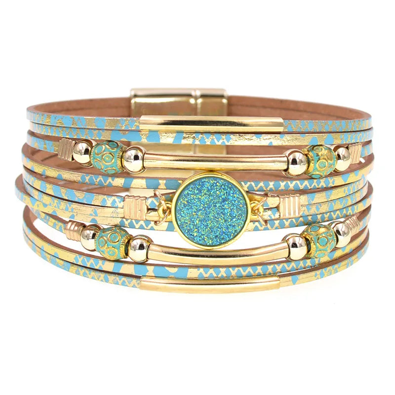 Fashionable Wrap Bracelet – Leather Jewelry for Women - Luxepulse