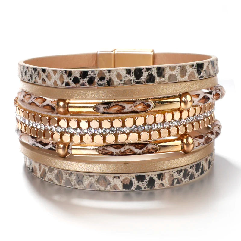 Serpent Style Magnetic Wrap Bracelet - Luxepulse