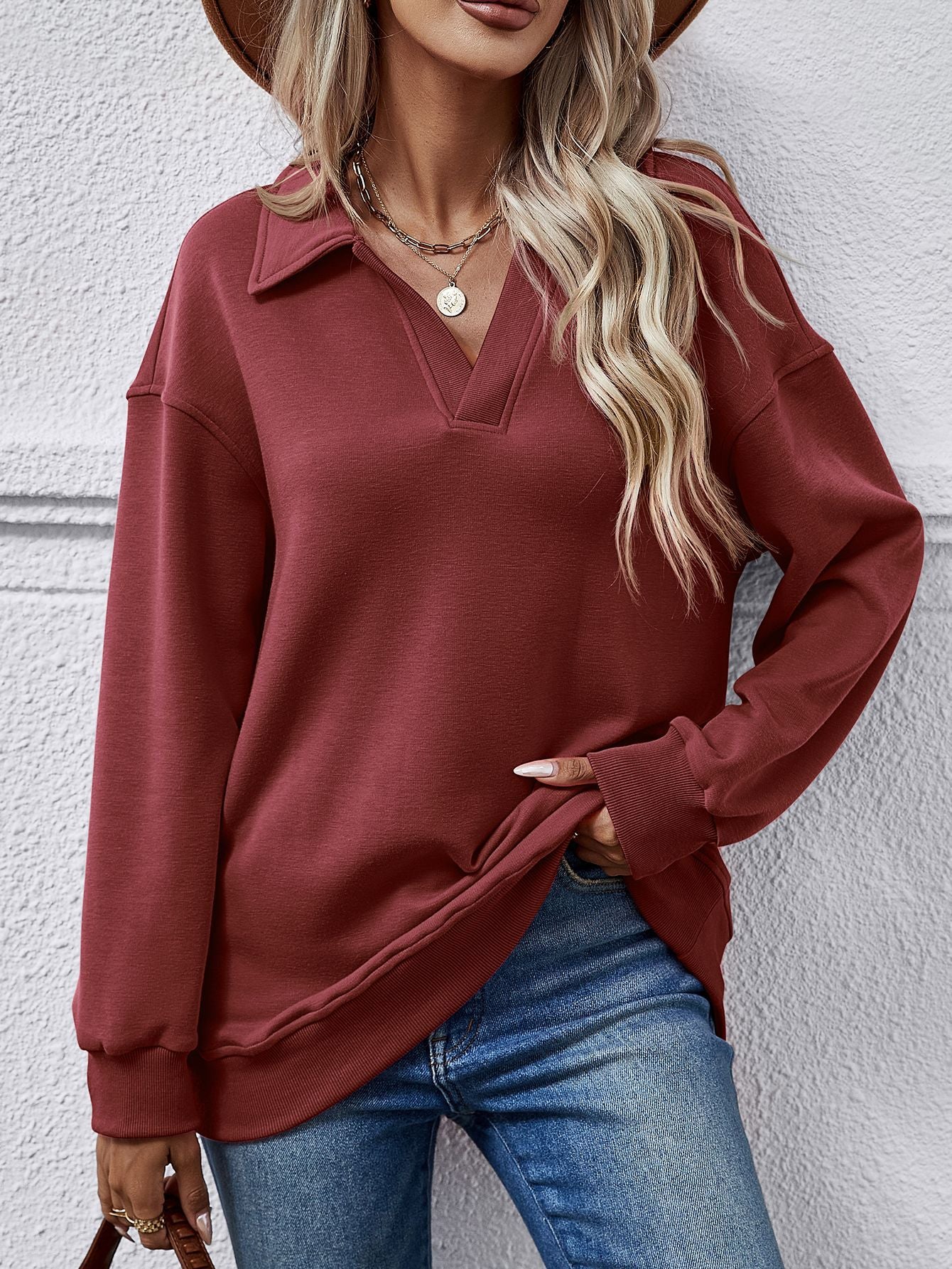 Cozy  Fleece Pullover Top