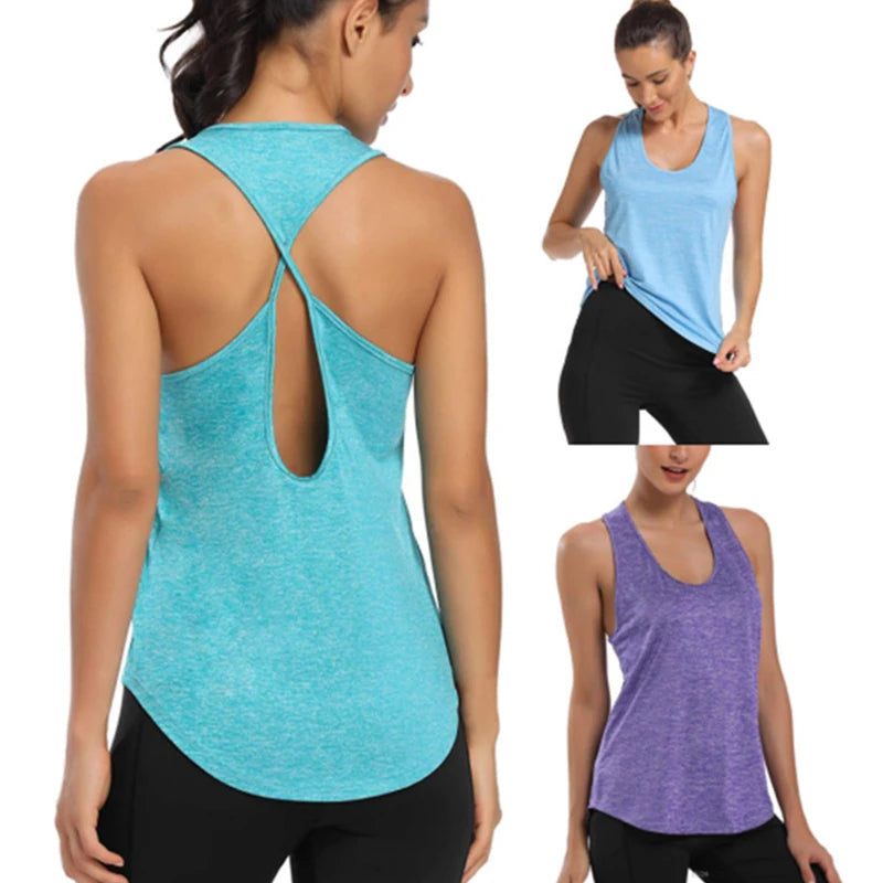 Trendy& Breathable Yoga Top – Sleeveless Activewear - Luxepulse