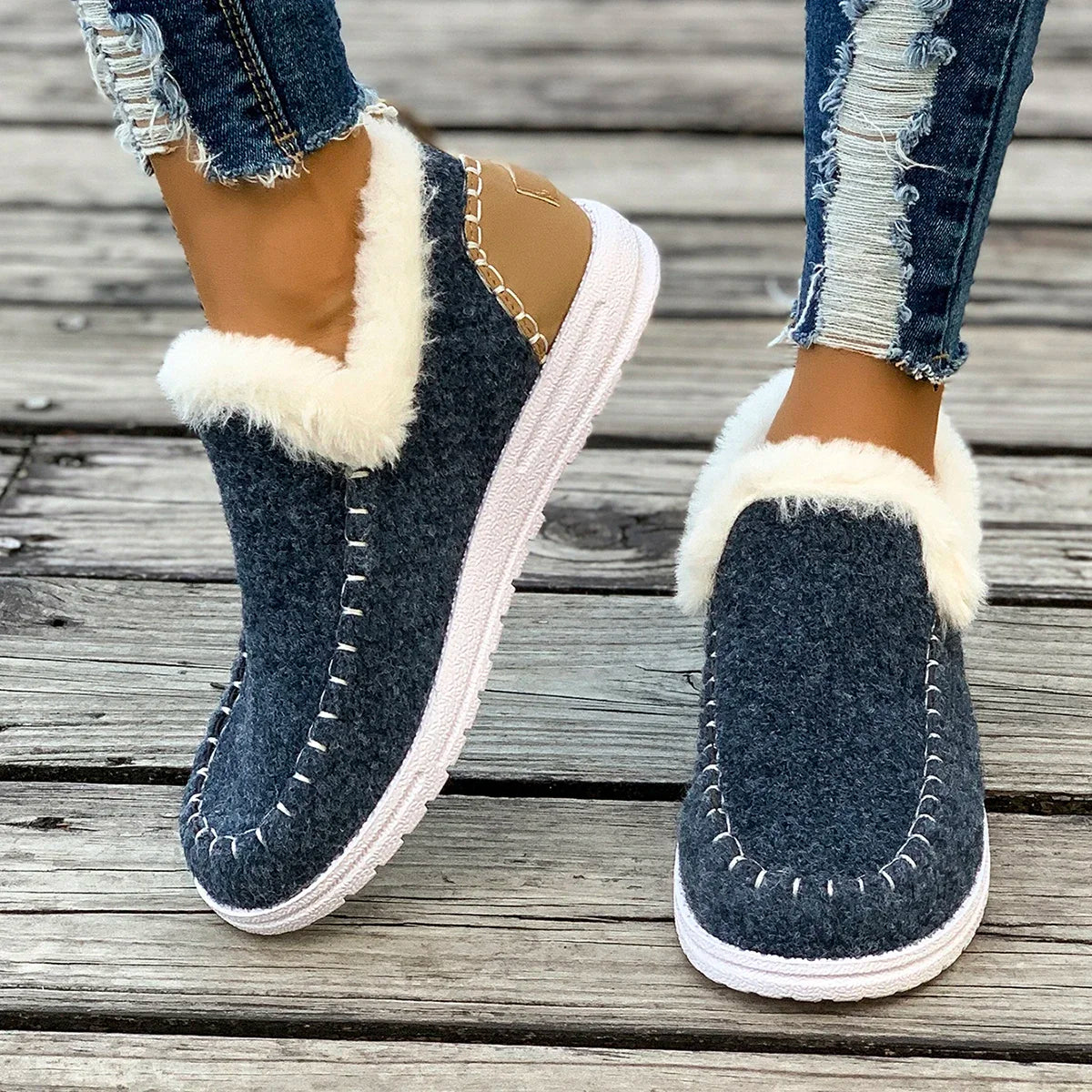 Arctic-Ease Plush Winter Boots - Luxepulse