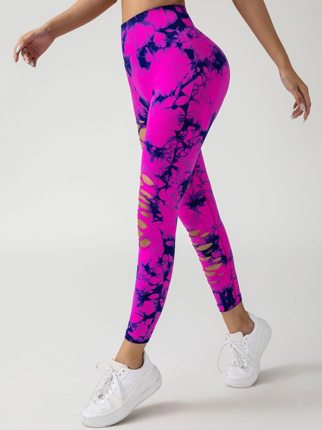 High Waist Seamless Tie-Dye Leggings