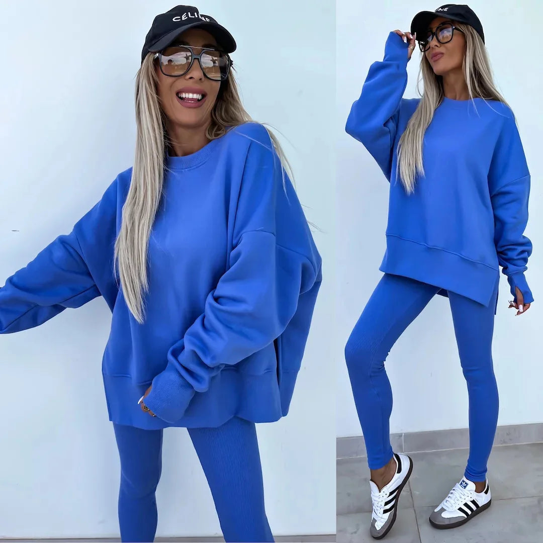 Trendy Two-Piece Tracksuit – Comfortable & Stylish - Luxepulse