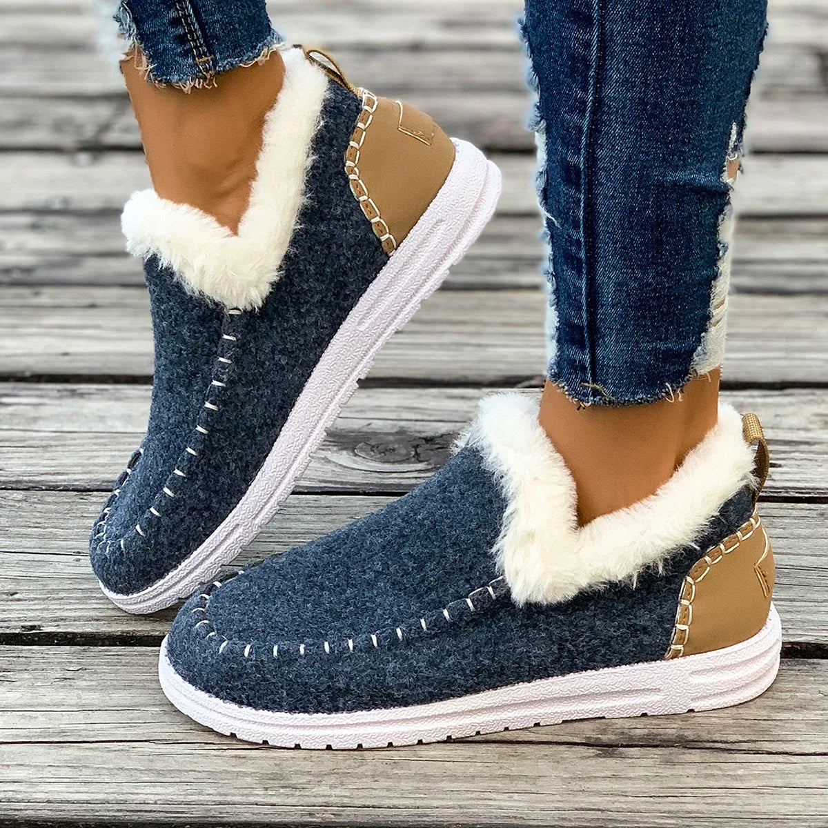 Arctic-Ease Plush Winter Boots - Luxepulse