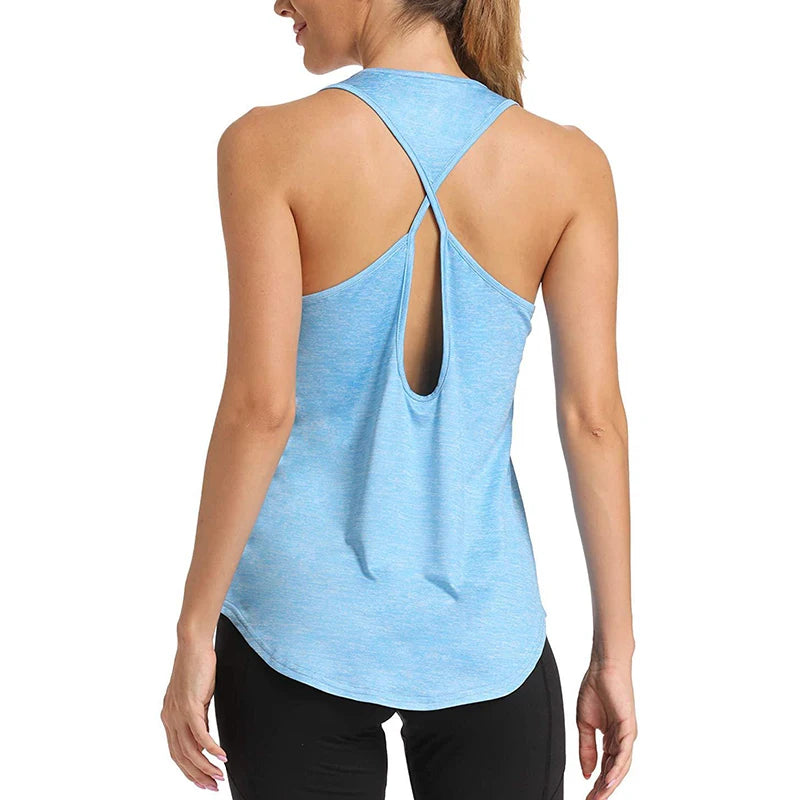 Trendy& Breathable Yoga Top – Sleeveless Activewear - Luxepulse