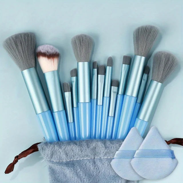 13-Piece Professional Makeup Brush Set – Full Range of Face & Eye Brushes for Flawless Application - Luxepulse