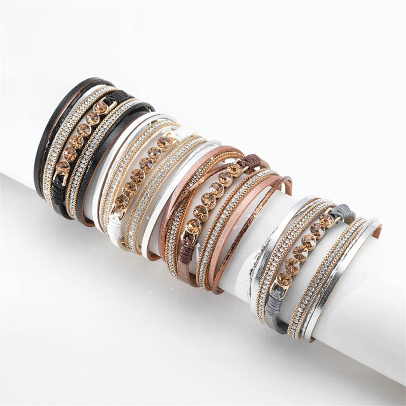 Retro Multi Layered Magnetic Charm Bracelet - Luxepulse