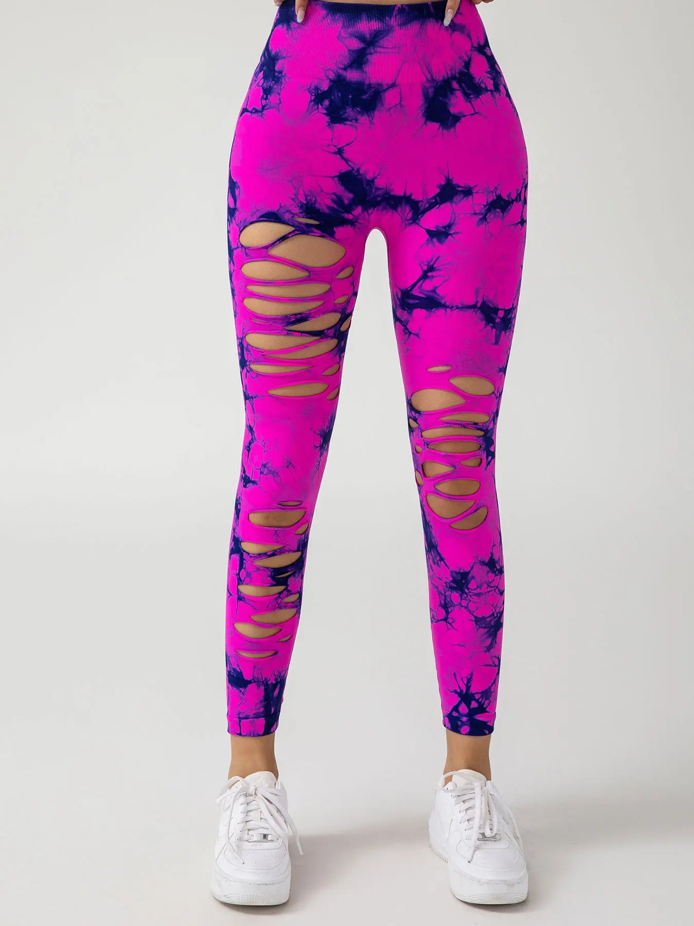 High Waist Seamless Tie-Dye Leggings