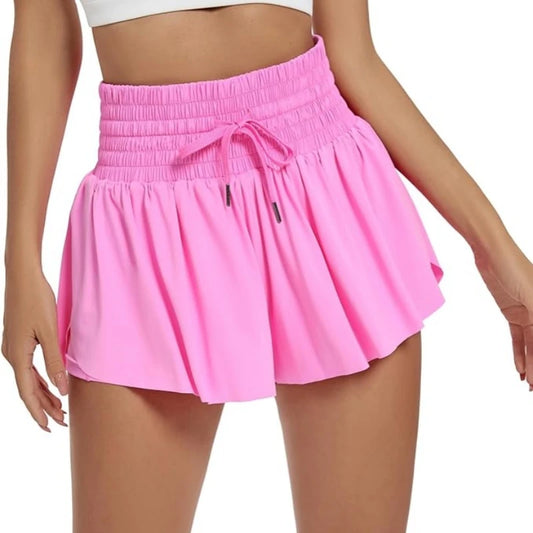 Sporty & Stylish High-Waist Butterfly Skort - Luxepulse