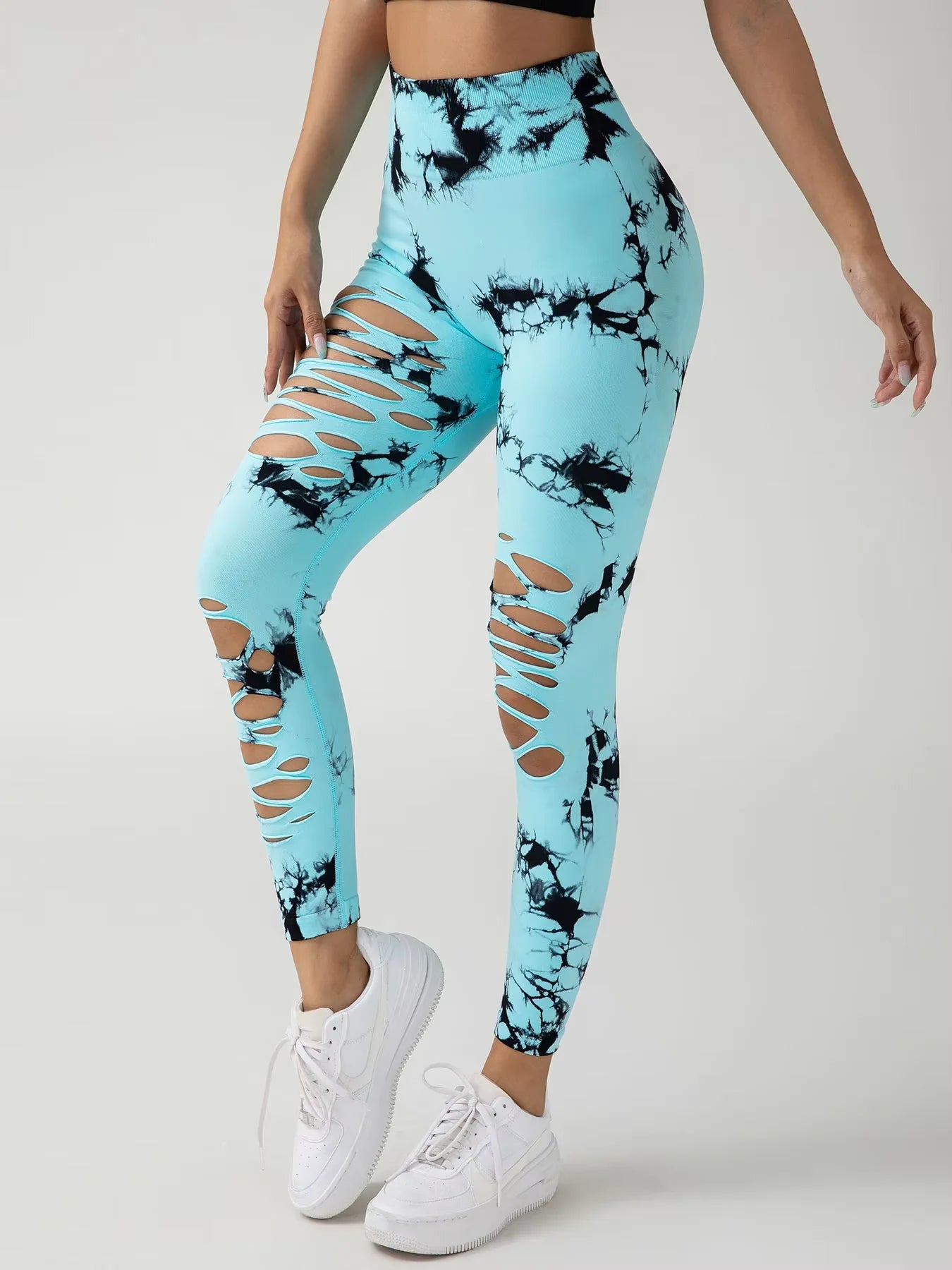 High Waist Seamless Tie-Dye Leggings