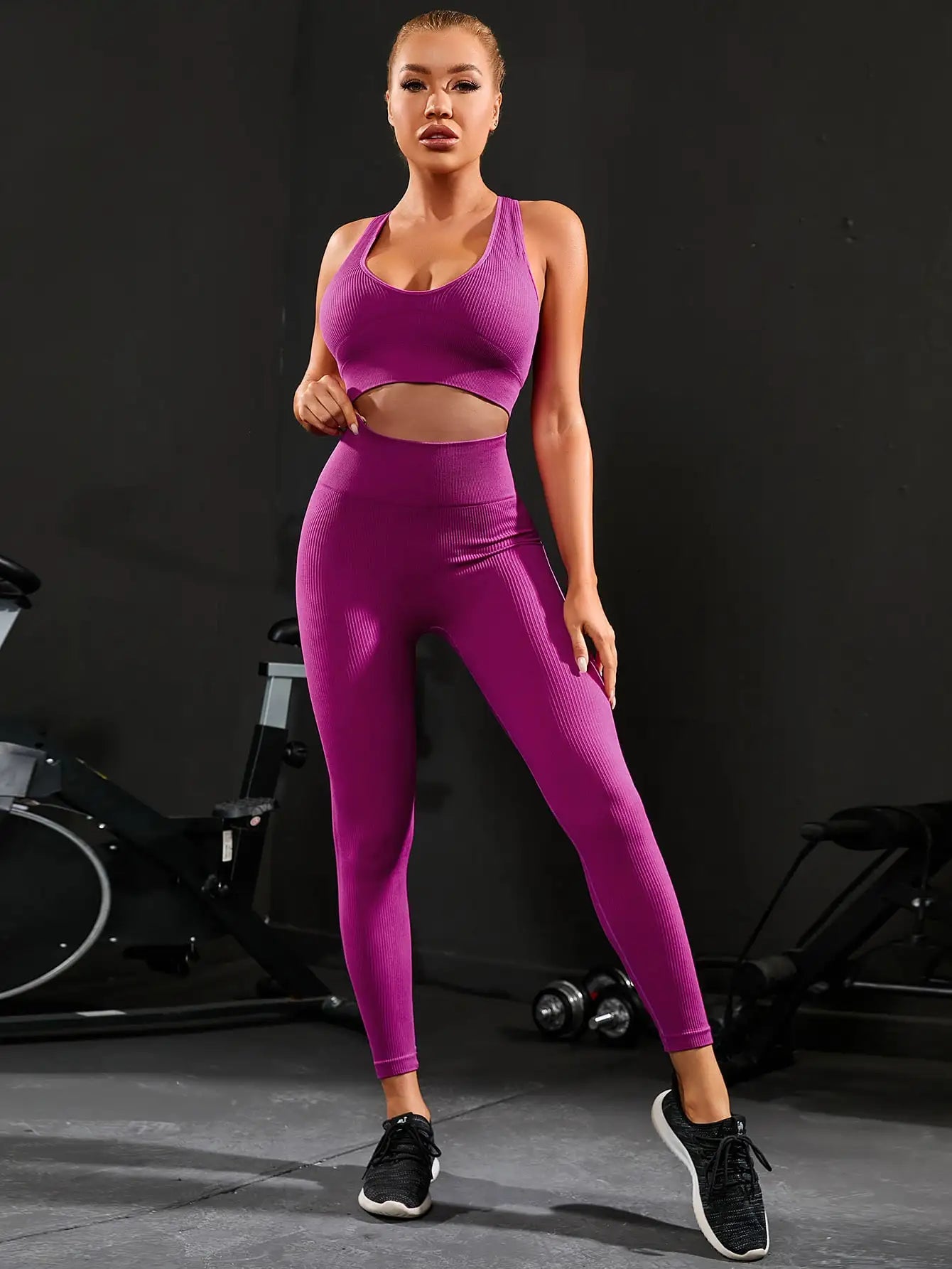 Seamless Yoga Tracksuit - Luxepulse