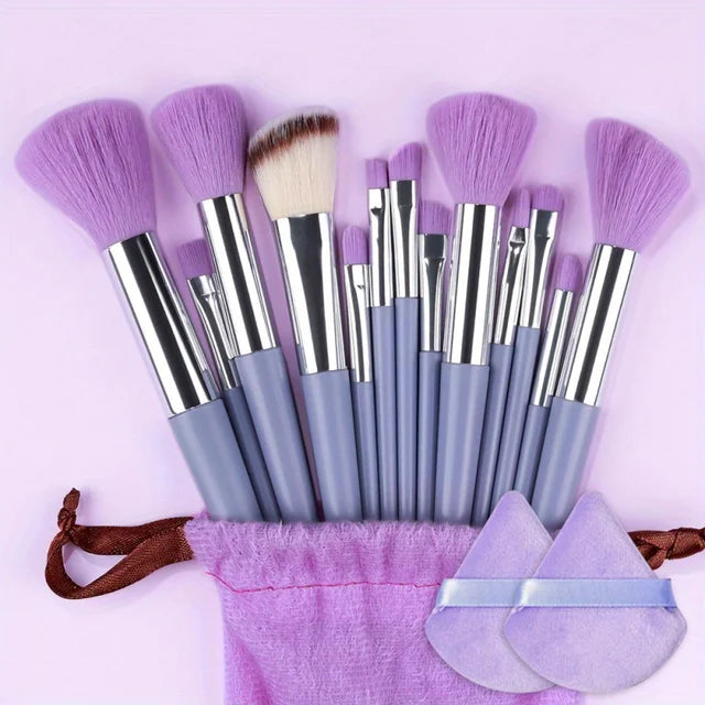 13-Piece Professional Makeup Brush Set – Full Range of Face & Eye Brushes for Flawless Application - Luxepulse