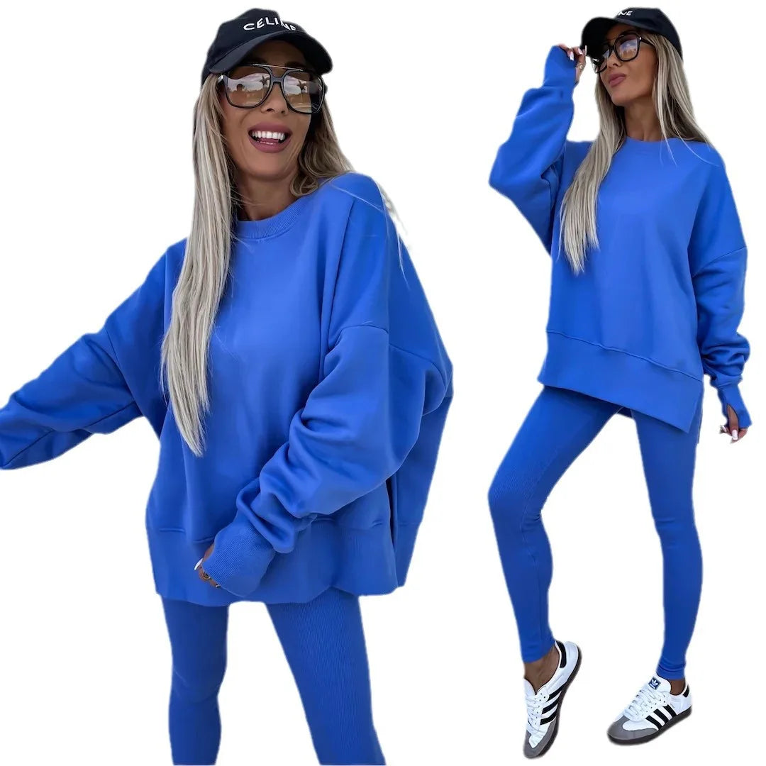 Trendy Two-Piece Tracksuit – Comfortable & Stylish - Luxepulse