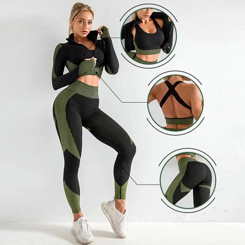 Elite Seamless 2/3-Piece Yoga Set - Luxepulse