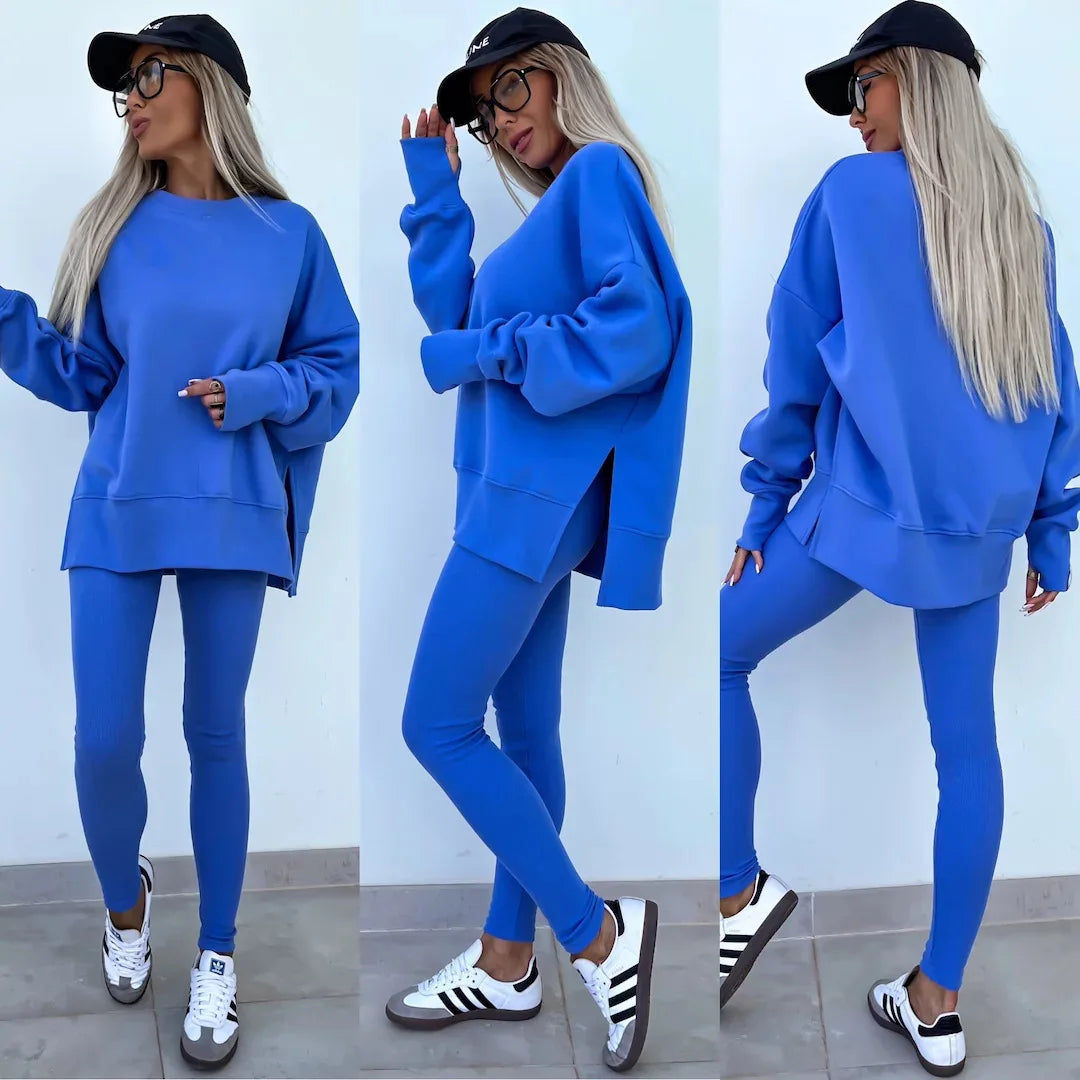 Trendy Two-Piece Tracksuit – Comfortable & Stylish - Luxepulse