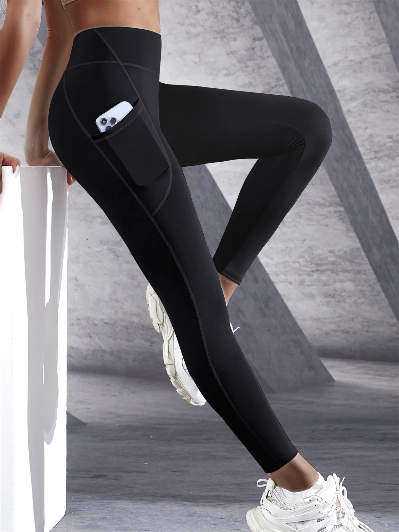 High-Waist Pocket Leggings – Sculpting Yoga & Fitness Pants - Luxepulse