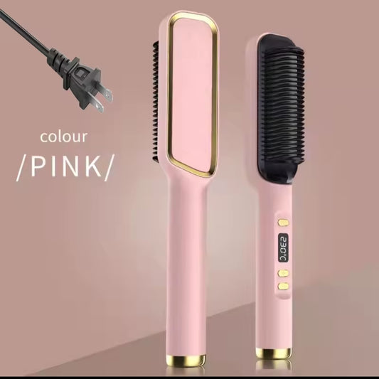 Professional Electric Hot Brush – Tangle-Free, Anti-Static Design for Sleek Hair - Luxepulse