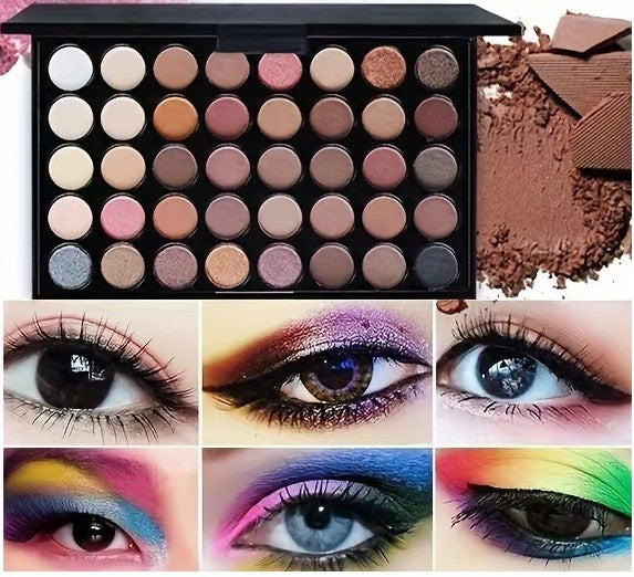 40 Colors Glitter Eyeshadow Palette – Your Ultimate Makeup Companion - Luxepulse