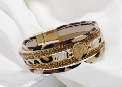 Leopard Leather Bracelet – Bohemian Boldness Meets Elegant Charm - Luxepulse