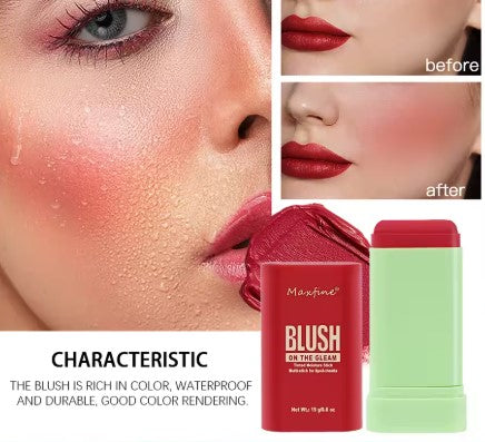 Natural Matte Blush Stick – Multi-Functional Face & Lip Color for a Flawless Look - Luxepulse