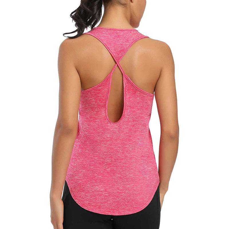 Trendy& Breathable Yoga Top – Sleeveless Activewear - Luxepulse