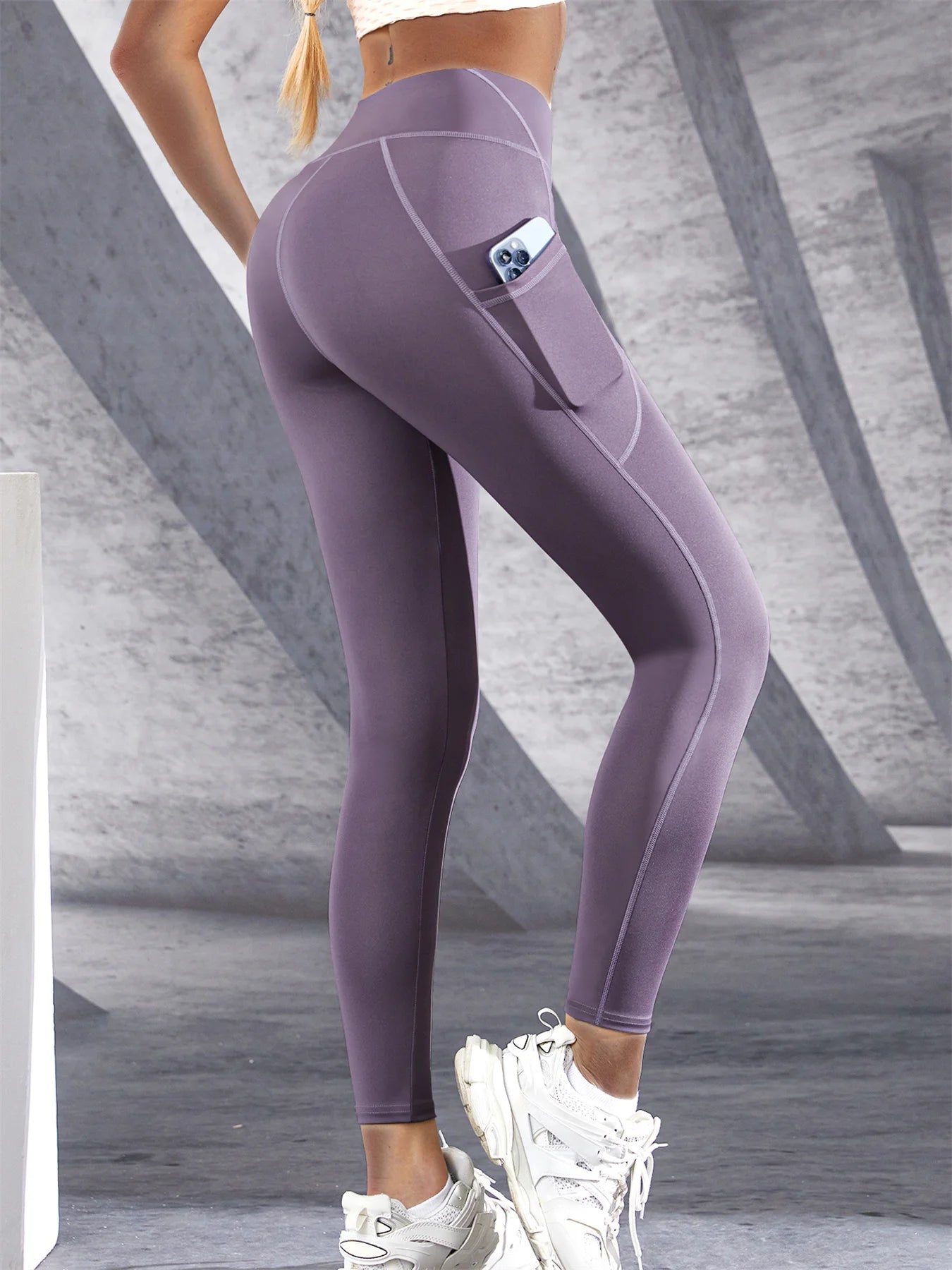 High-Waist Pocket Leggings – Sculpting Yoga & Fitness Pants - Luxepulse