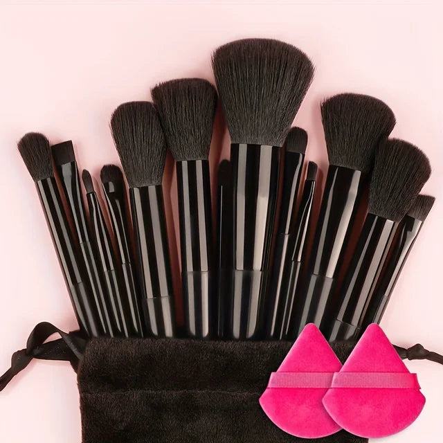 13-Piece Professional Makeup Brush Set – Full Range of Face & Eye Brushes for Flawless Application - Luxepulse