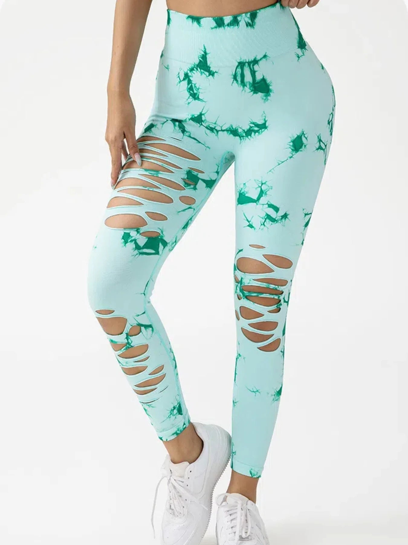 High Waist Seamless Tie-Dye Leggings