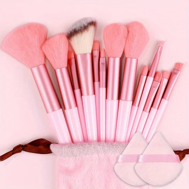 13-Piece Professional Makeup Brush Set – Full Range of Face & Eye Brushes for Flawless Application - Luxepulse