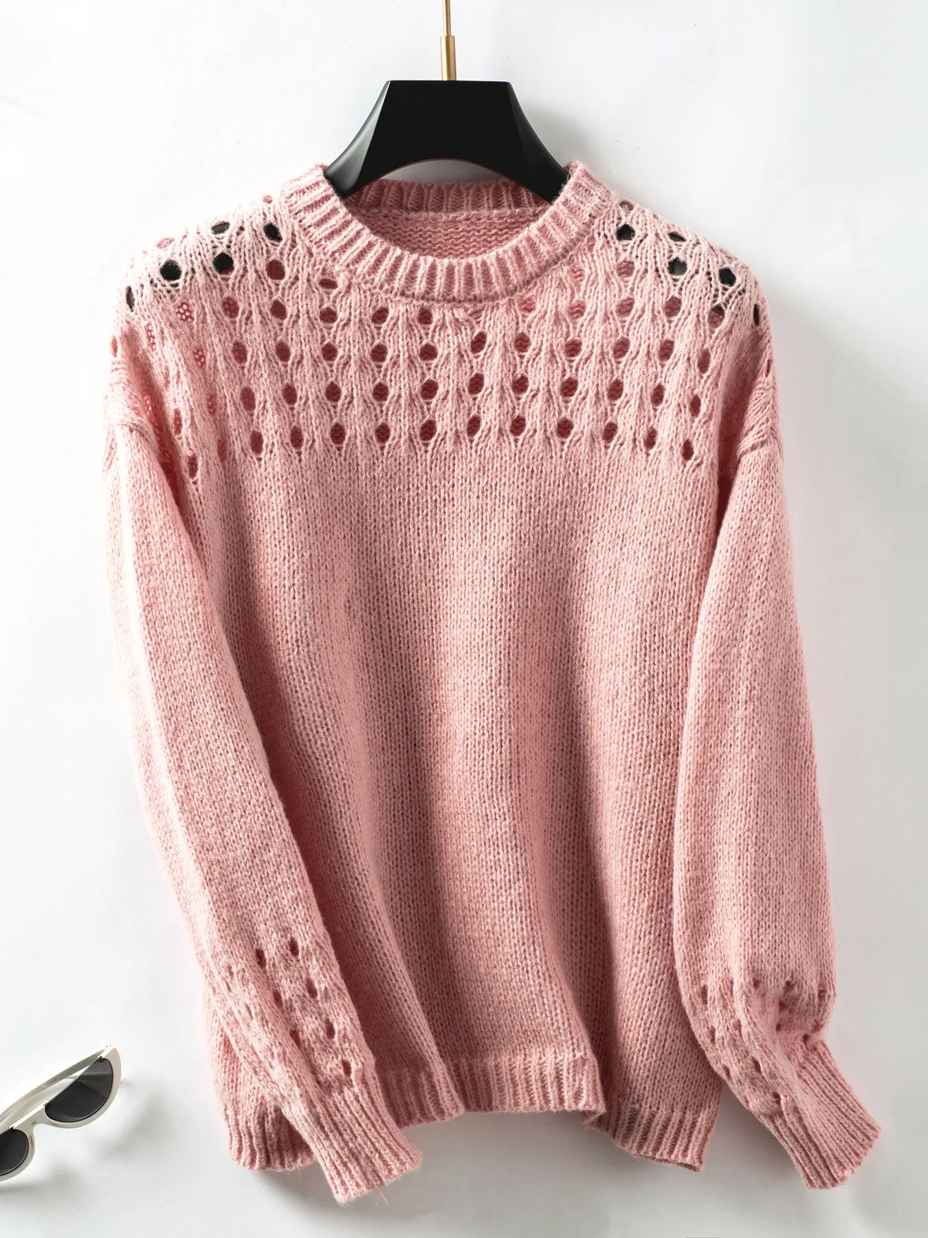 Stylish Knit Loose Fit Sweater - Luxepulse