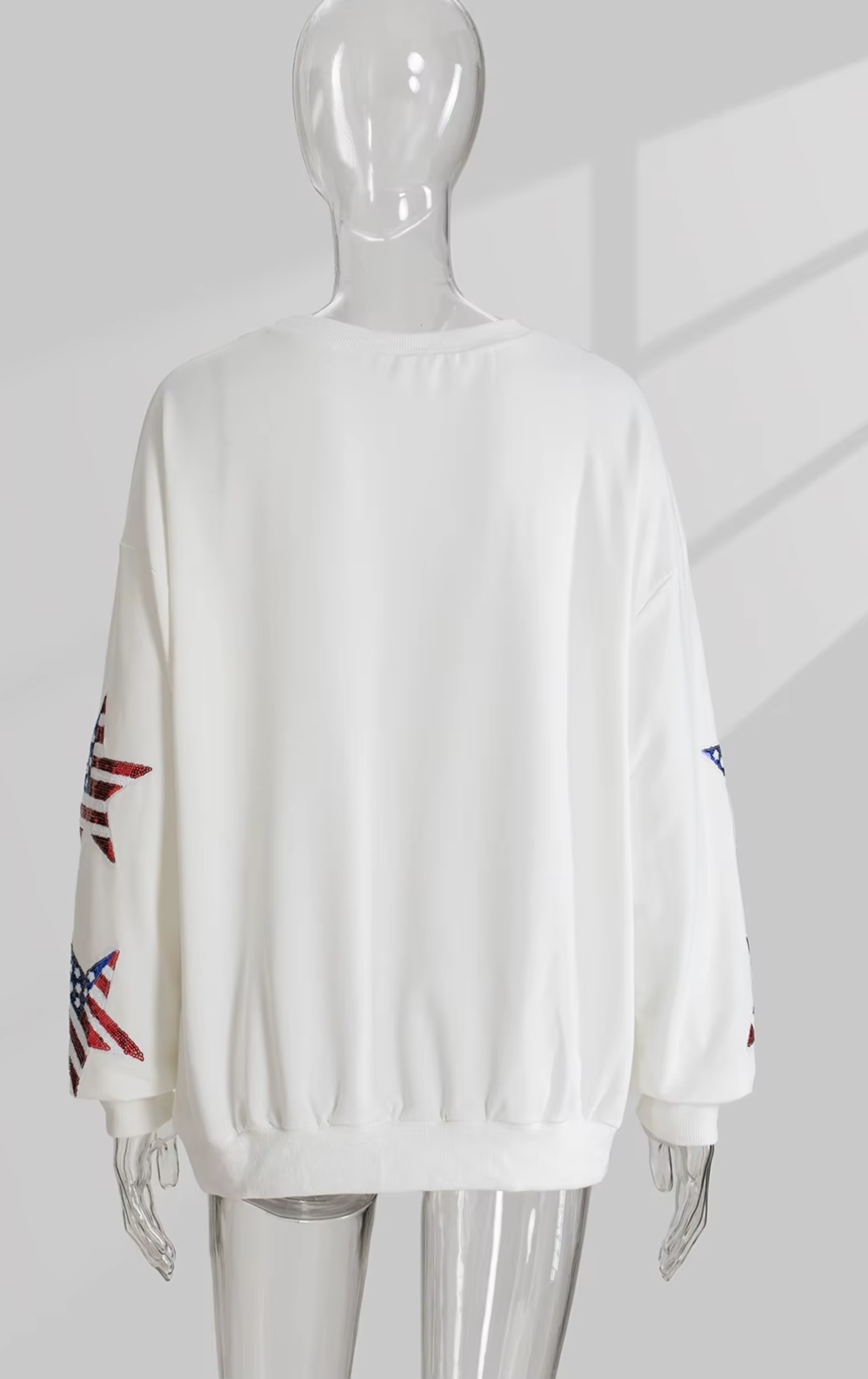 Star-Spangled Sparkle Sweatshirt – Independence Day Sequin Pullover