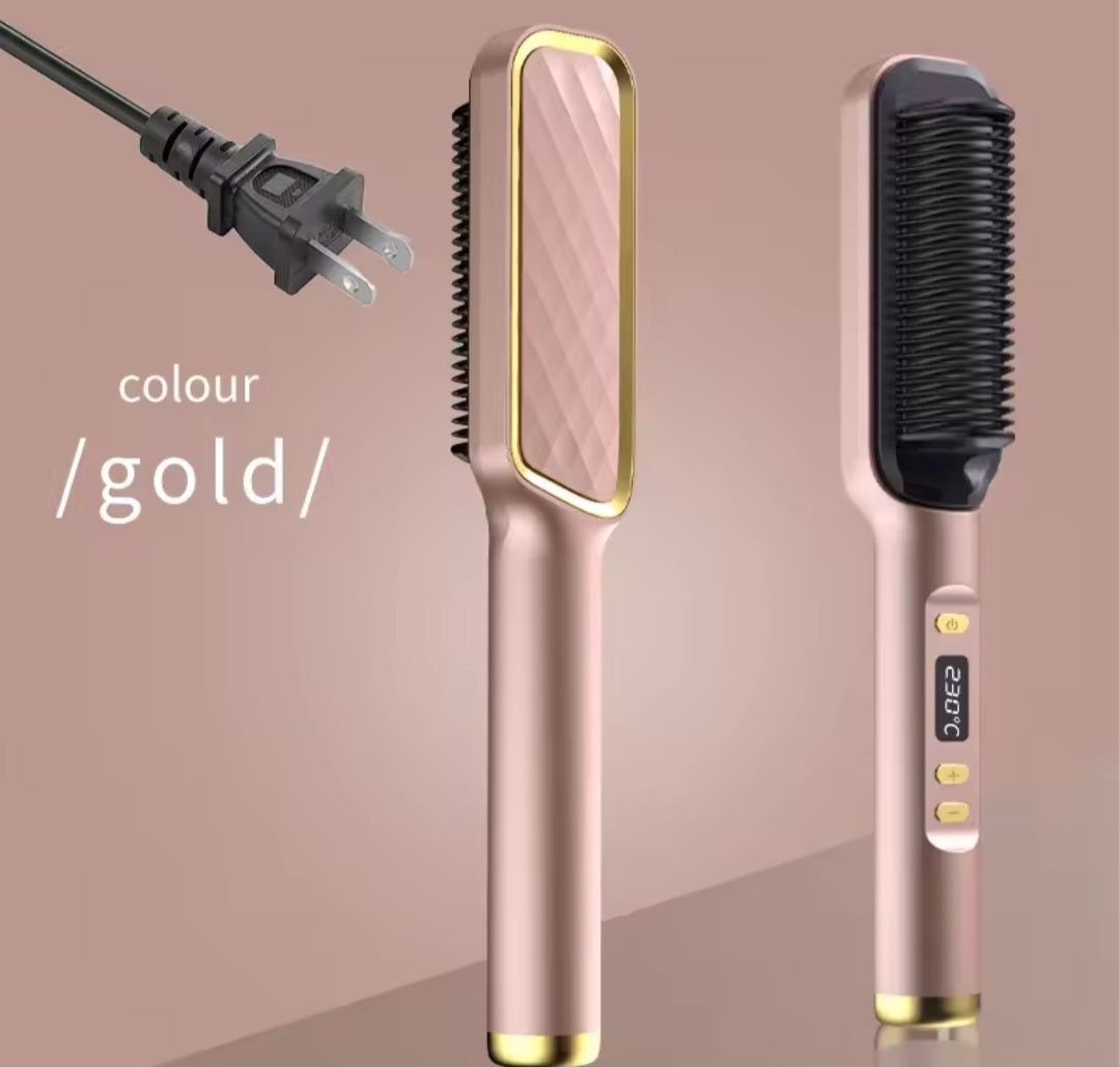 Professional Electric Hot Brush – Tangle-Free, Anti-Static Design for Sleek Hair - Luxepulse